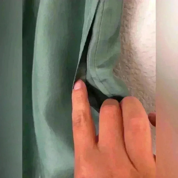 Vtg Fuda Sport International Nautical Green Silk Sweat Suit XL - Picture 12 of 14